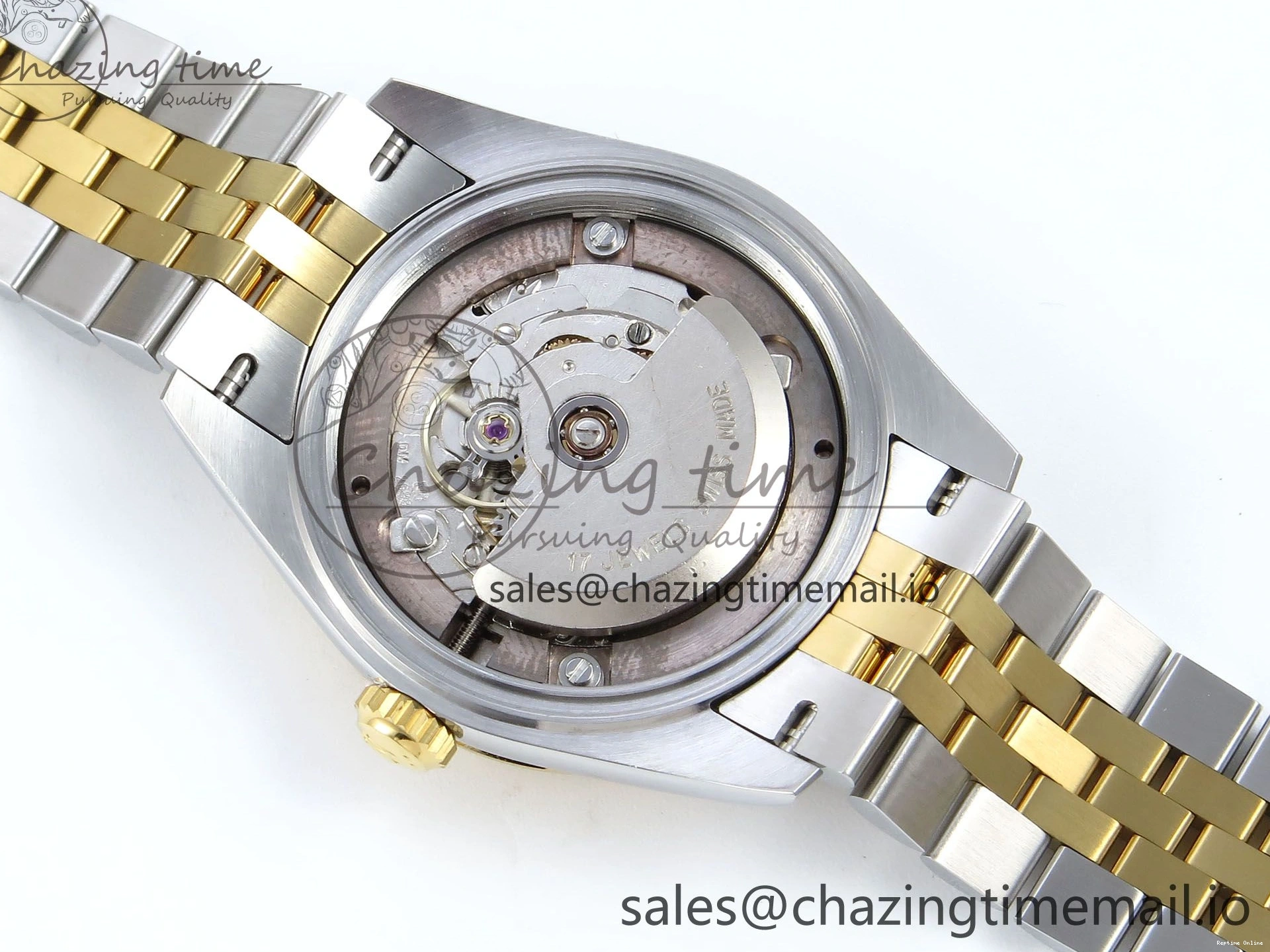 0403 StreetReady DateJust 31 278383RBR ARF 1:1 Best Edition 904L Steel Green Roman Diamonds Dial Diamonds Bezel on SS YG Jubilee Bracelet ETA 418